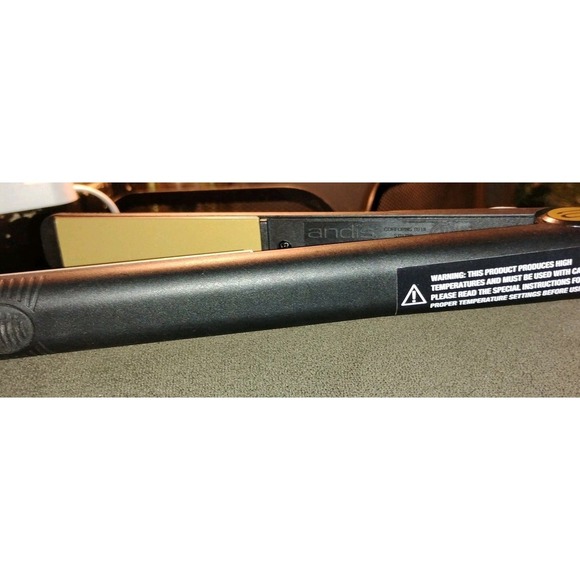 Andis 1" Flat Iron Multi Heat Ceramic High Heat‎ 450ºF Black CSI-1EA Tested Work - Picture 9 of 9